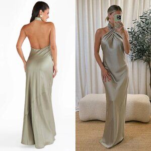 Show Me Your Mumu Jasmine Halter Maxi Dress XS